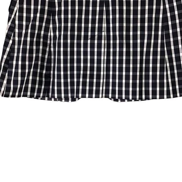 1901 Women’s Size 0 Black White Gingham Check Single Button Cotton Blazer - Picture 14 of 15